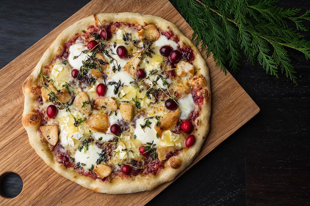 Roast Turkey, Camembert & Cranberry Pizza Recipe — Ooni Canada