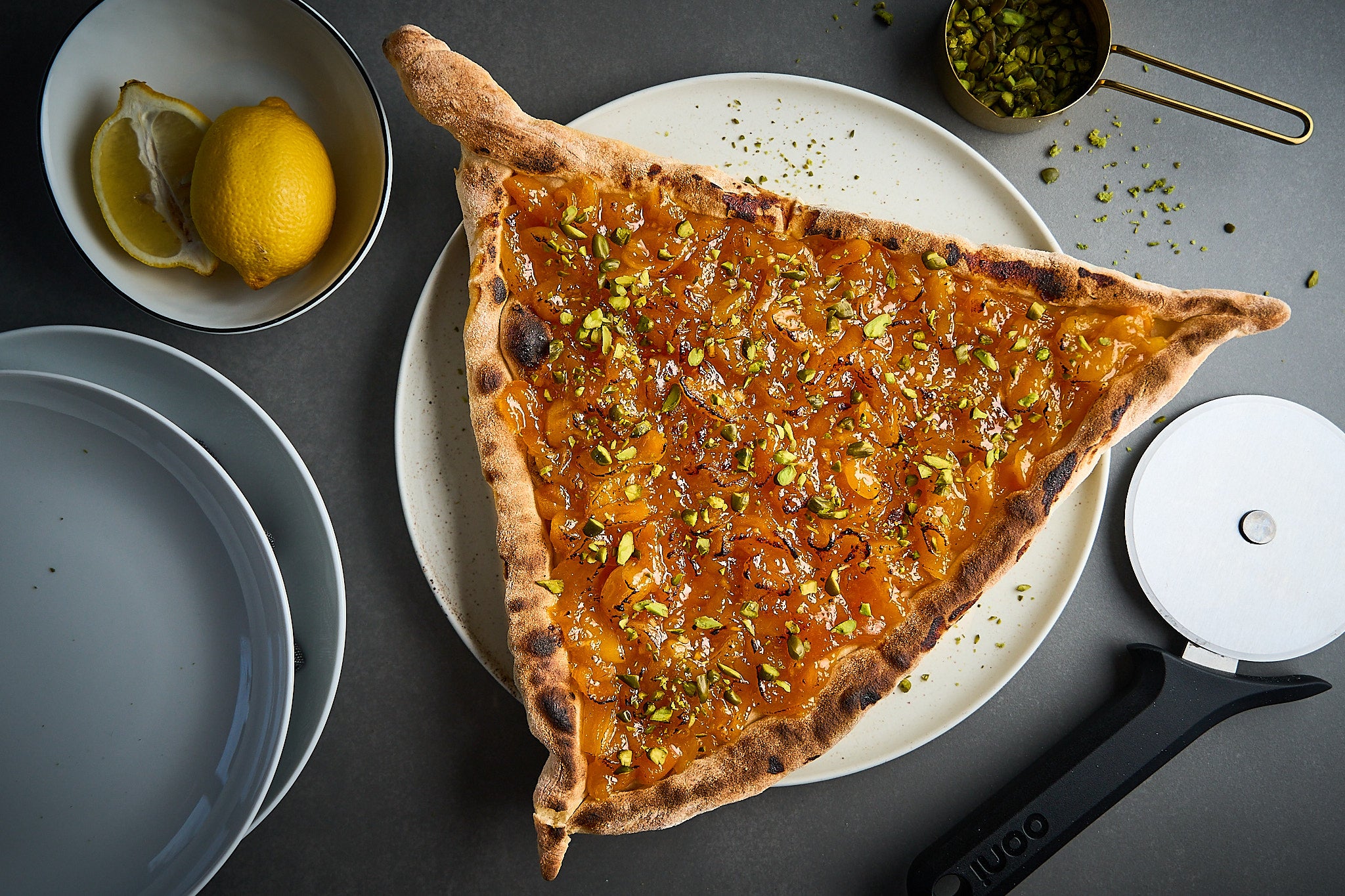 Apricot-Ginger Hamantaschen Dessert Pizza Recipe — Ooni Canada