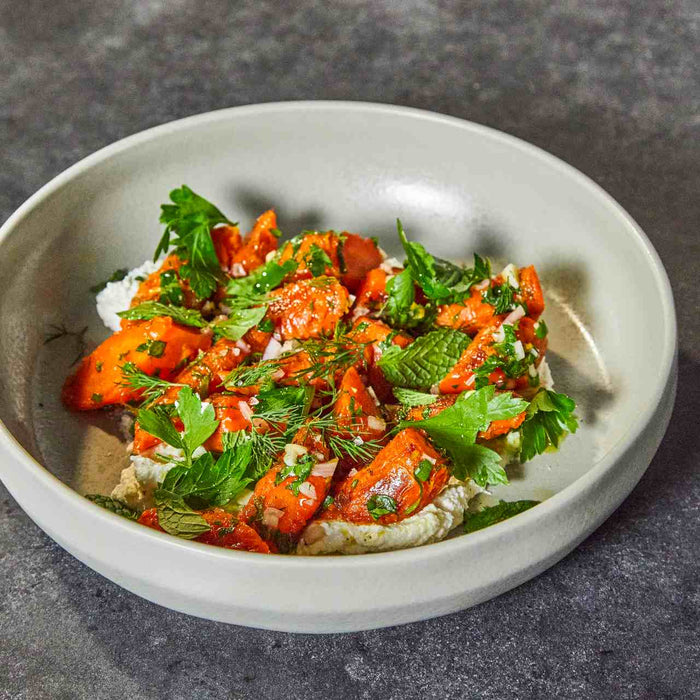 Roasted Carrots with Salsa Verde