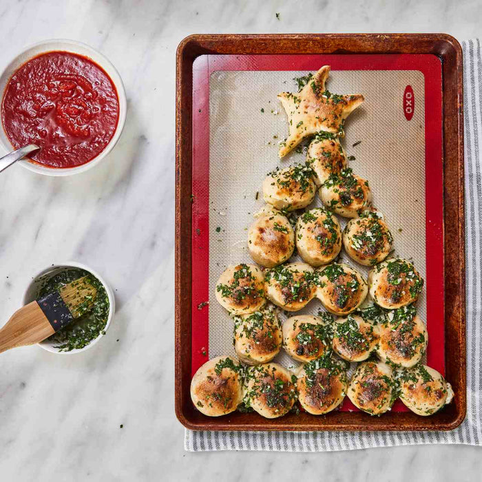 Stuffed Dough Ball Christmas Tree