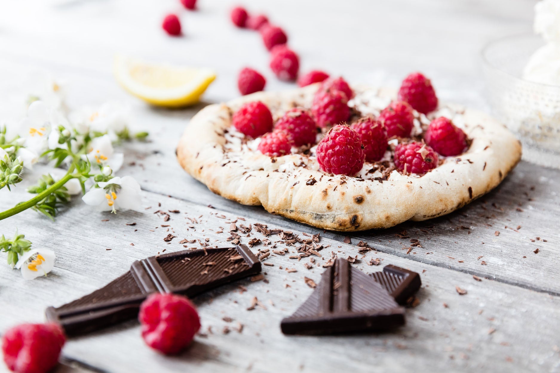 Raspberry, Mascarpone, and Dark Chocolate Pizza Recipe — Ooni Canada