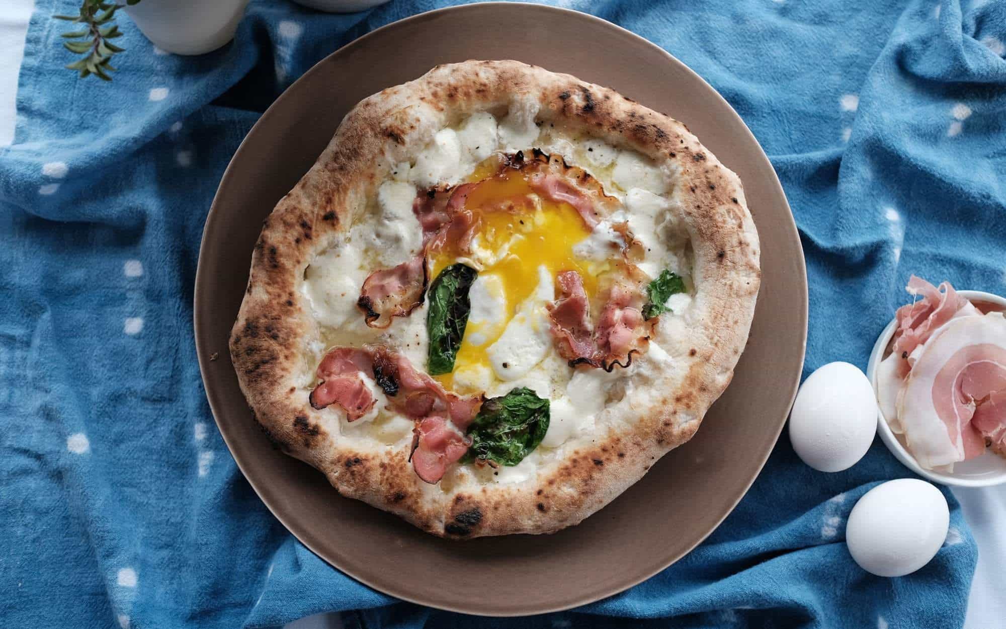 Egg, Pancetta & Basil Pizza — Ooni Canada