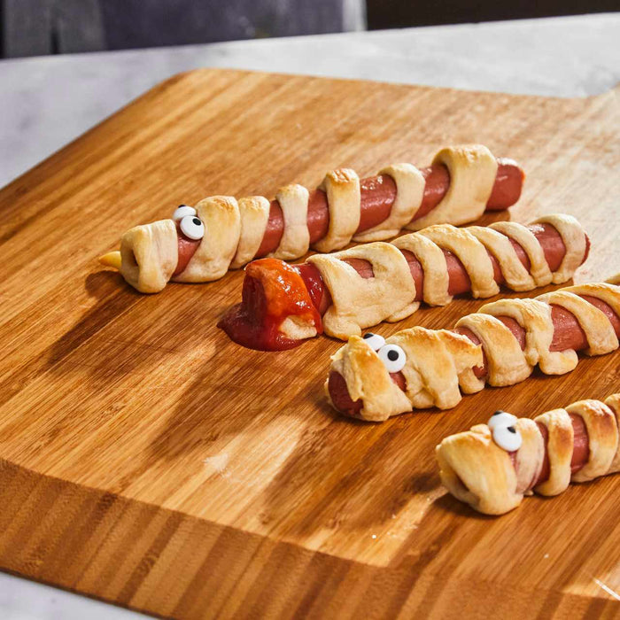 Halloween Hot Dog Mummies