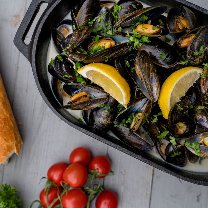 Steamed Mussels in White Wine