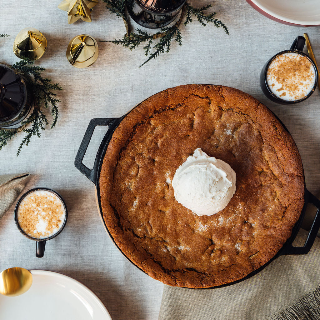 Gooey Gingerbread Skillet Cookie Recipe — Ooni Canada