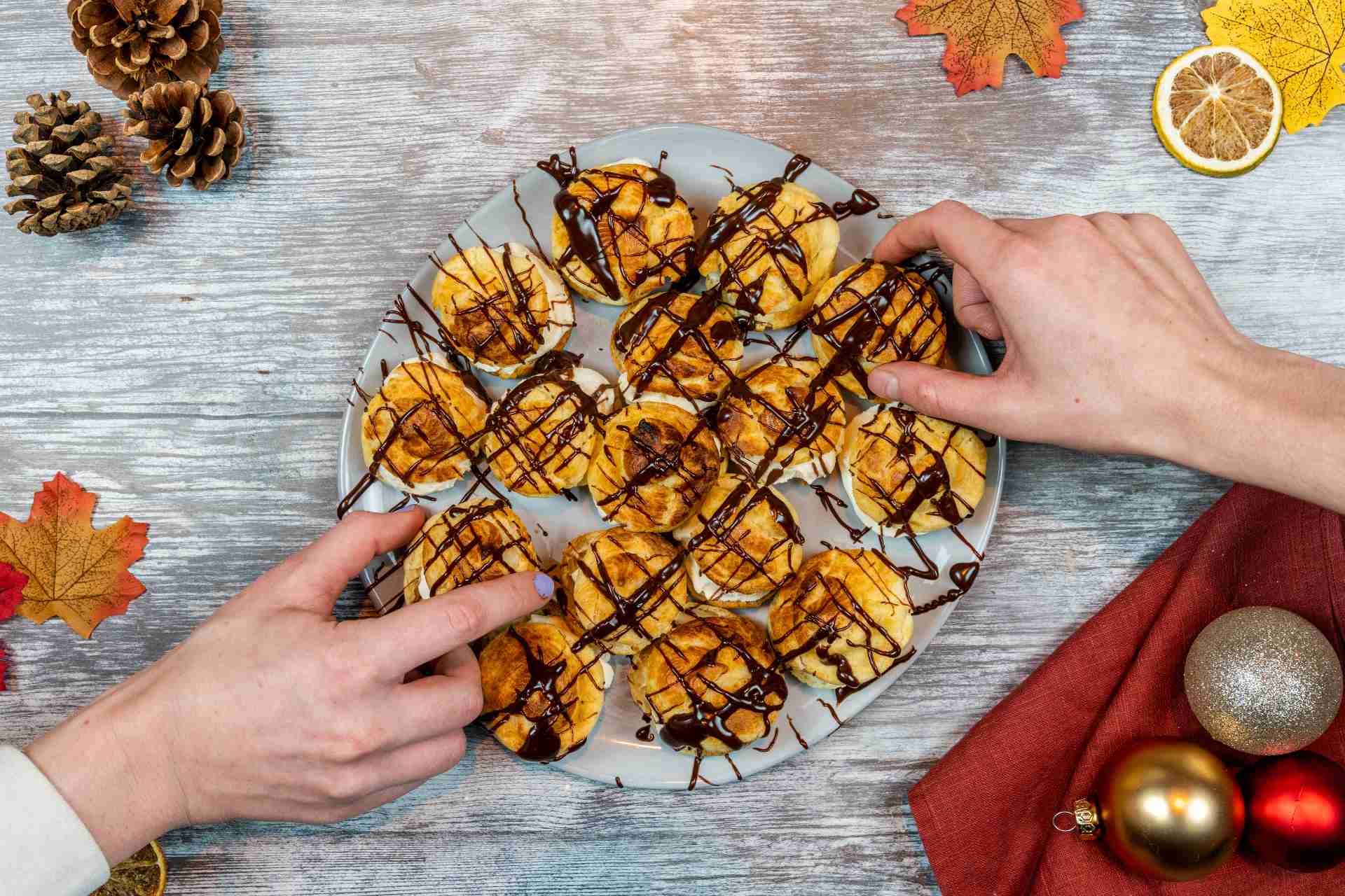 Ice Cream-Stuffed Profiteroles with Chocolate Sauce — Ooni Canada