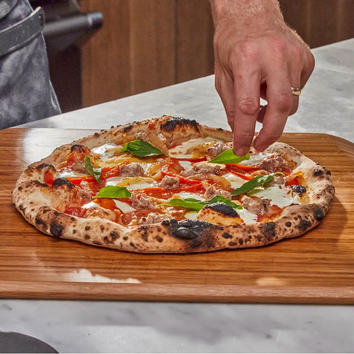 Spicy Sweet Sausage and Pepper Pizza