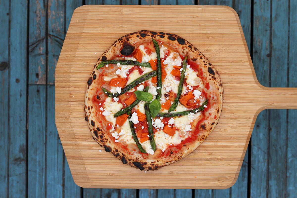 Sweet Potato, Asparagus and Feta Pizza — Ooni Canada
