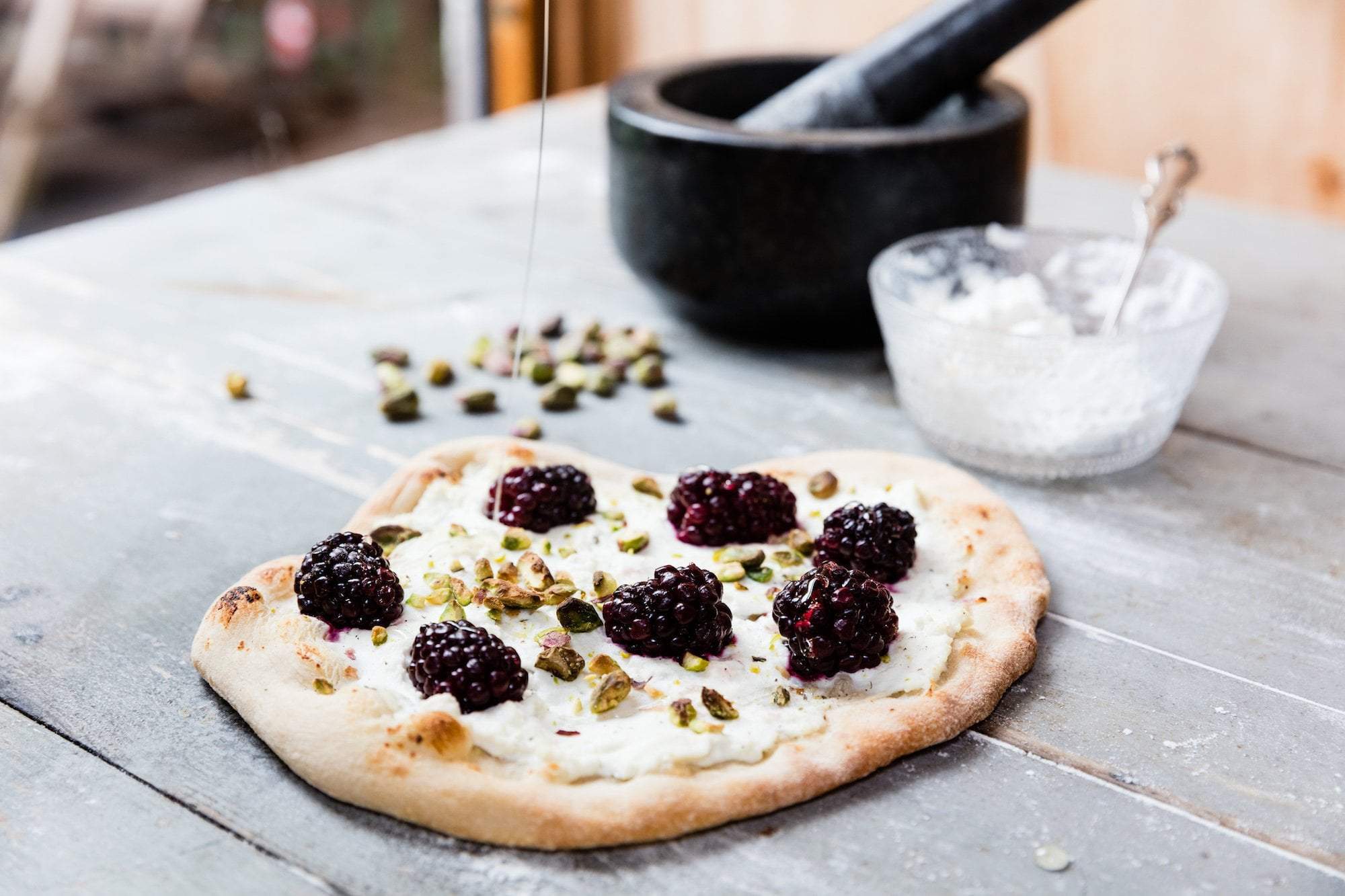 Blackberry, Ricotta & Pistachio Pizza — Ooni Canada