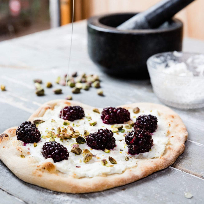 Blackberry, Ricotta & Pistachio Pizza