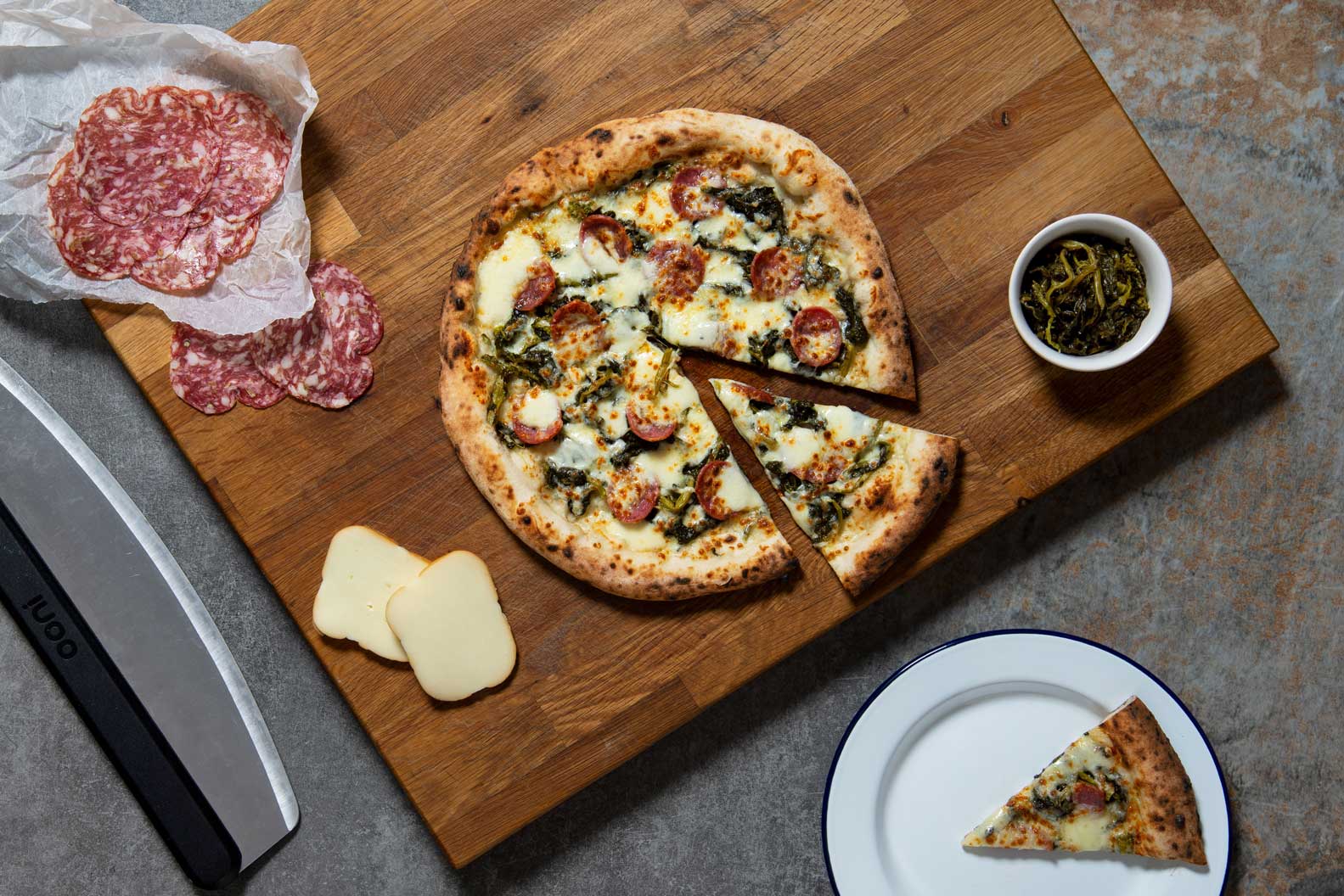 Fennel Salami and Friarielli Napoletani Pizza Recipe — Ooni Canada
