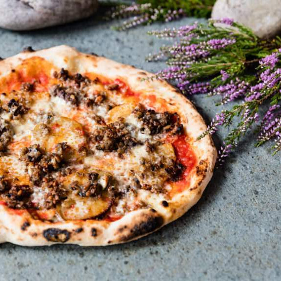 Haggis, Potato & Cheddar Pizza