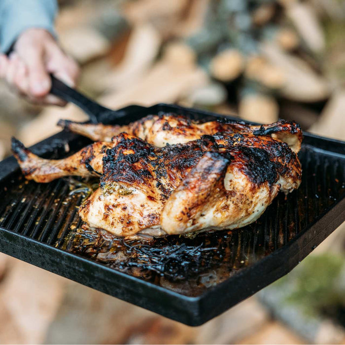 Spatchcock Roast Chicken with Lemon, Garlic and Herb Butter