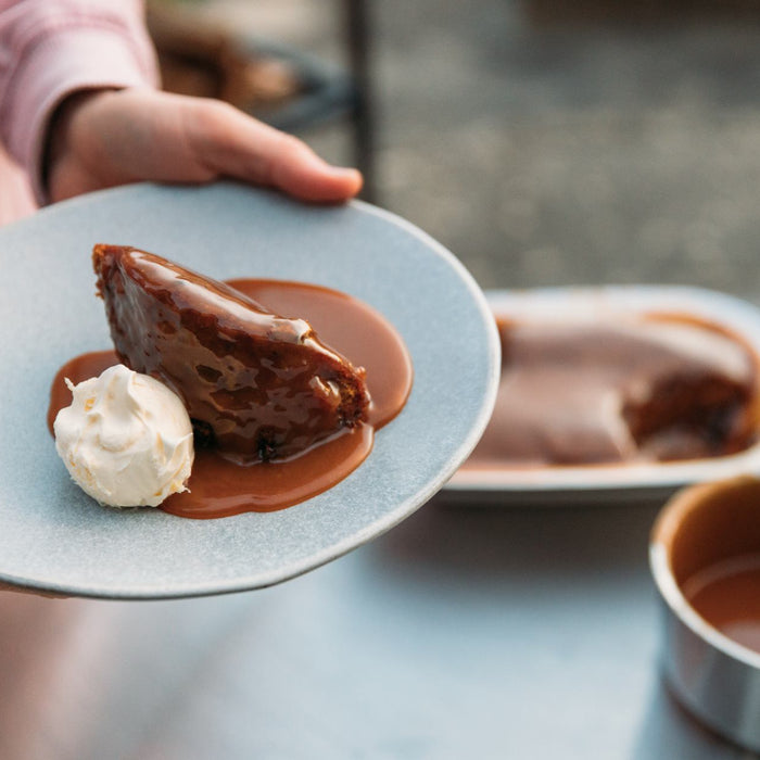 Flame-cooked Sticky Toffee Pudding 