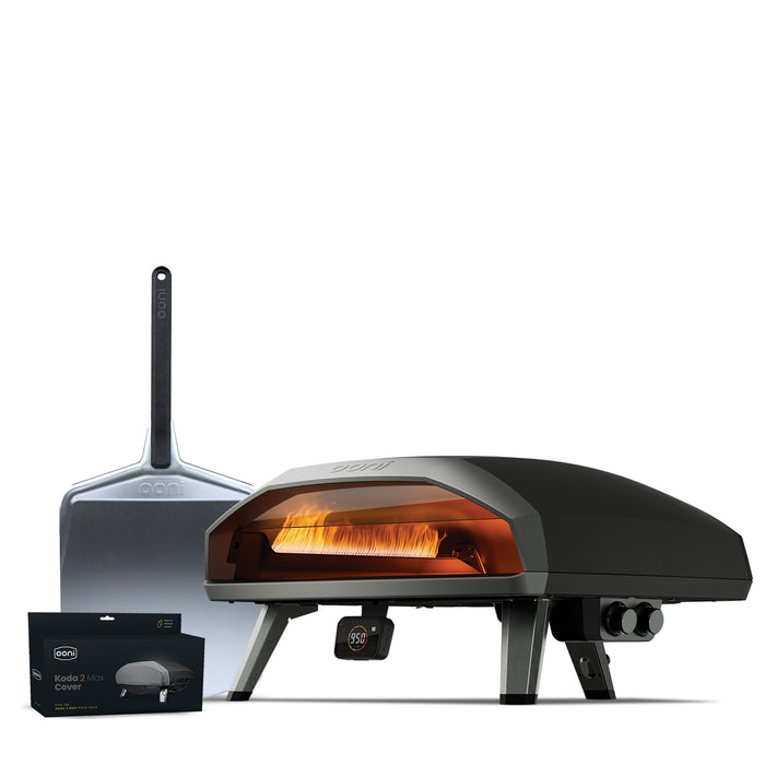 Ooni Koda 2 Max outdoor pizza oven with a pizza peel and cover. | Cliquez sur cette image pour ouvrir la fenêtre modale de produits. La fenêtre modale de produits permet de zoomer sur les images.