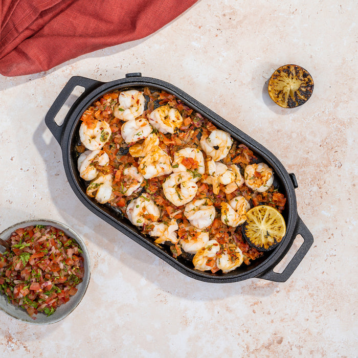 Sizzler pan with prawns and rice | Cliquez sur cette image pour ouvrir la fenêtre modale de produits. La fenêtre modale de produits permet de zoomer sur les images.