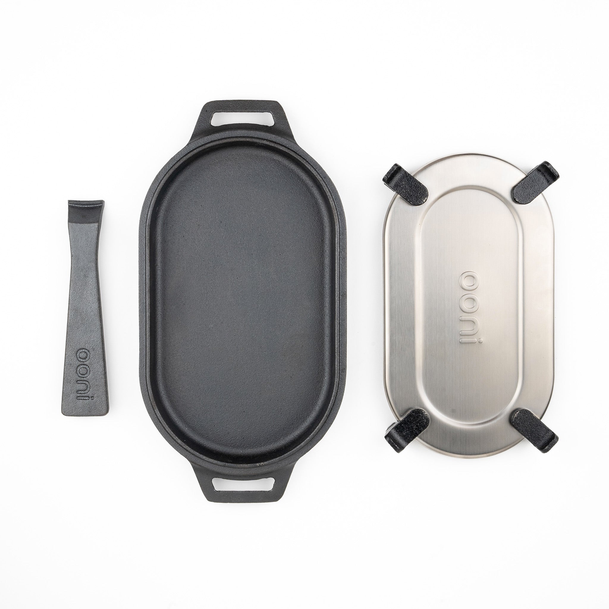 Poêle ovale en fonte Ooni