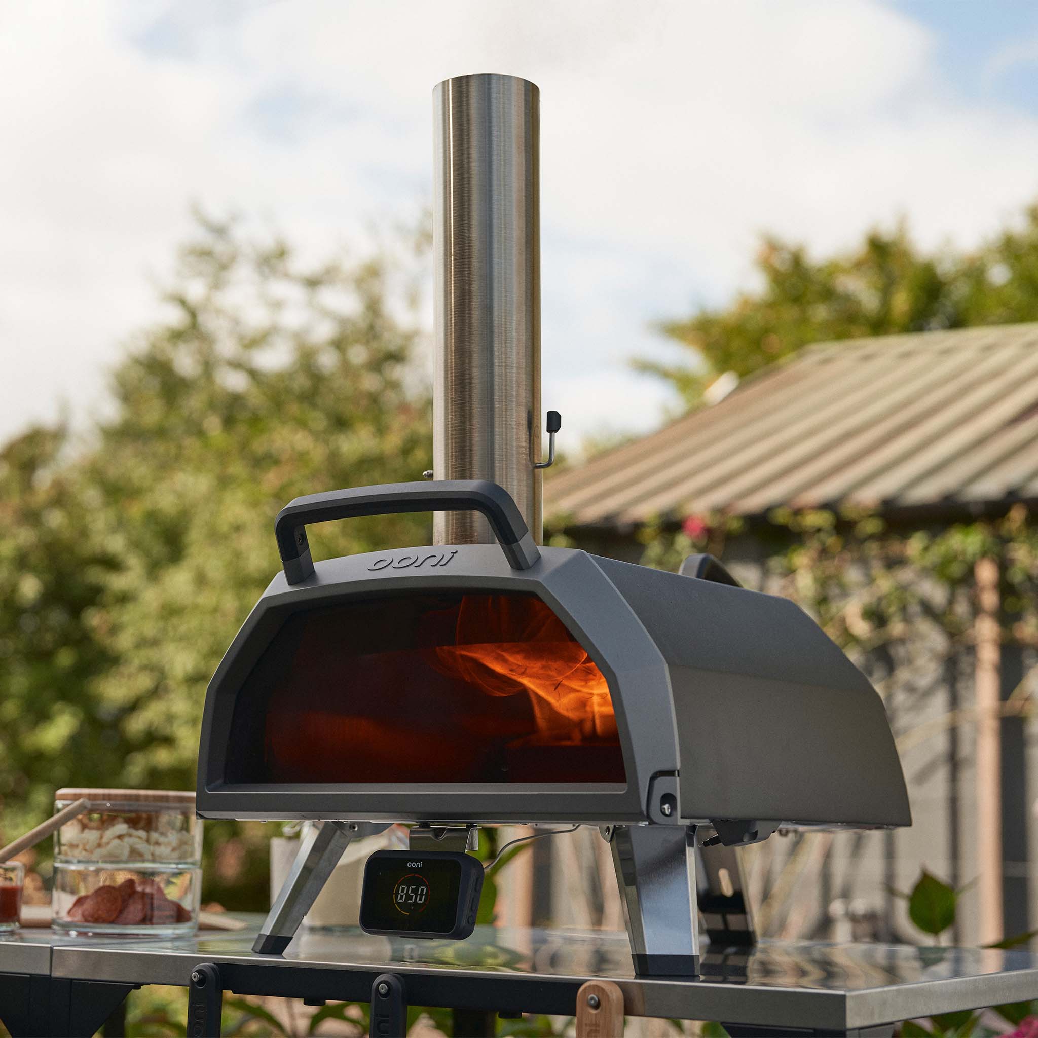 Ooni Karu 2 Pro Multi-Fuel Pizza Oven fueled with wood