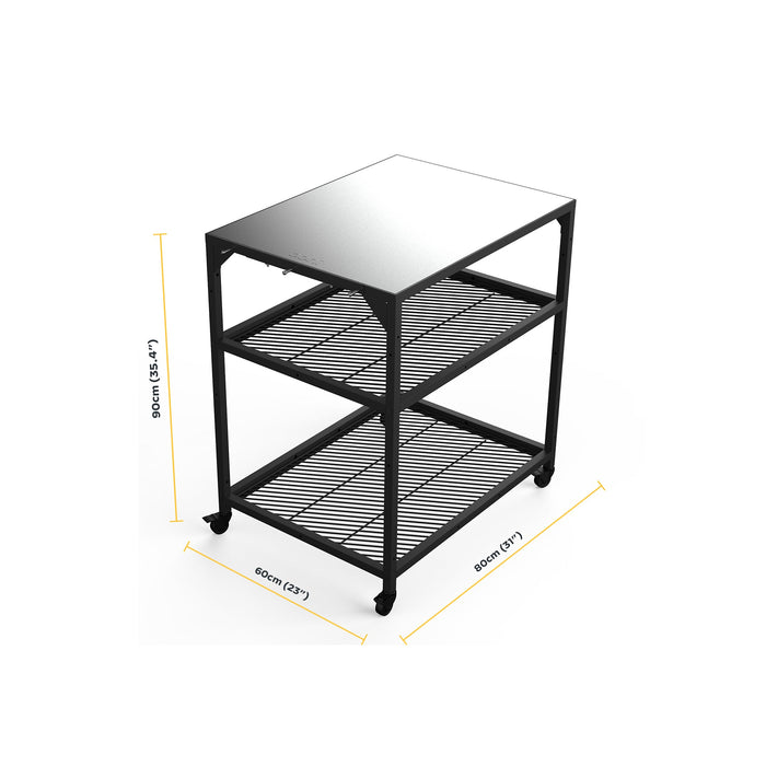 Ooni Medium Modular Table Measurements  | Click this image to open up the product gallery modal. The product gallery modal allows the images to be zoomed in on.