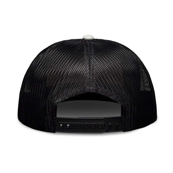 Back of Ooni Logo Gray & Black Mesh Snapback | Click this image to open up the product gallery modal. The product gallery modal allows the images to be zoomed in on.